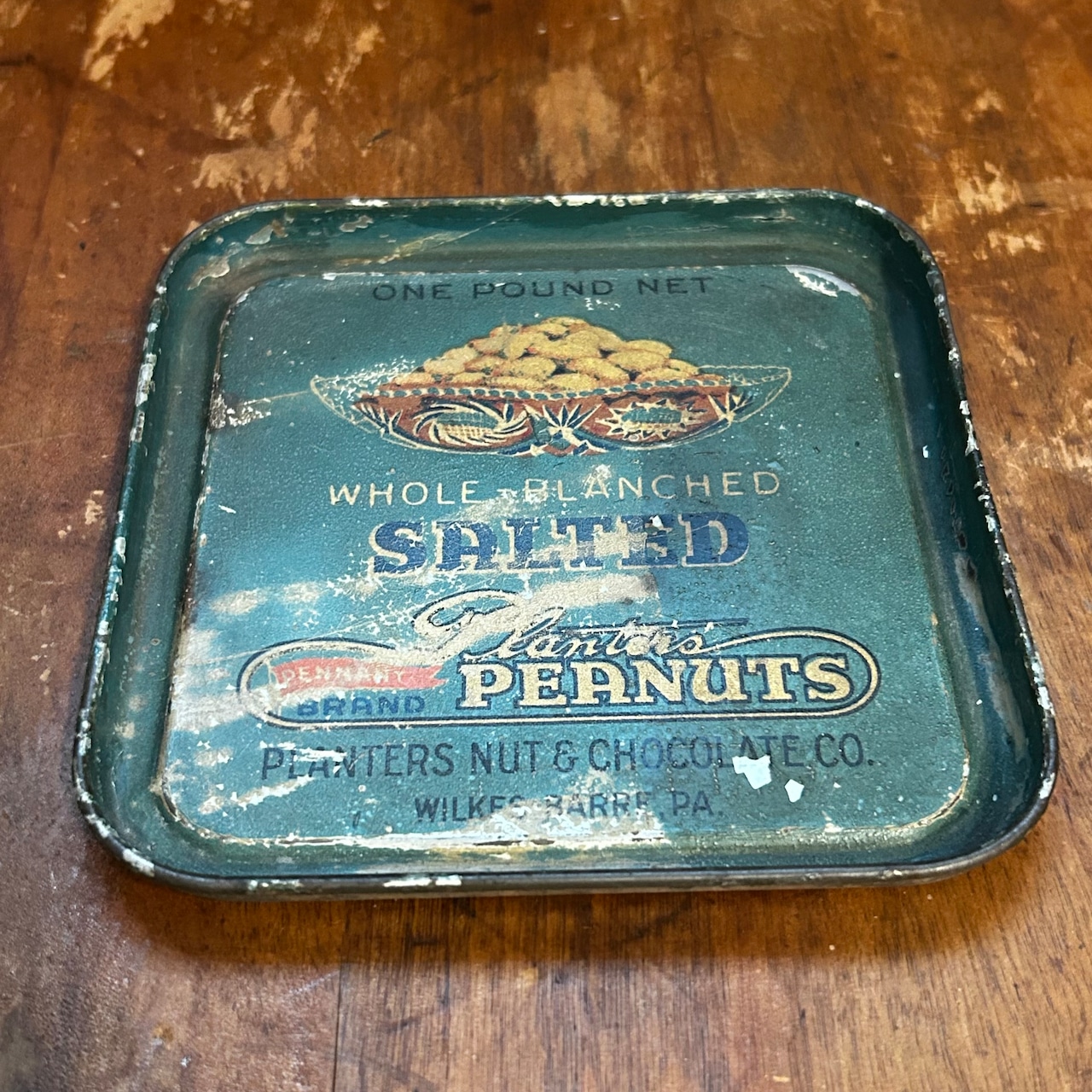1919-1920s PLANTERS MR. PEANUT アンティーク ピーナッツ Tin缶 レア