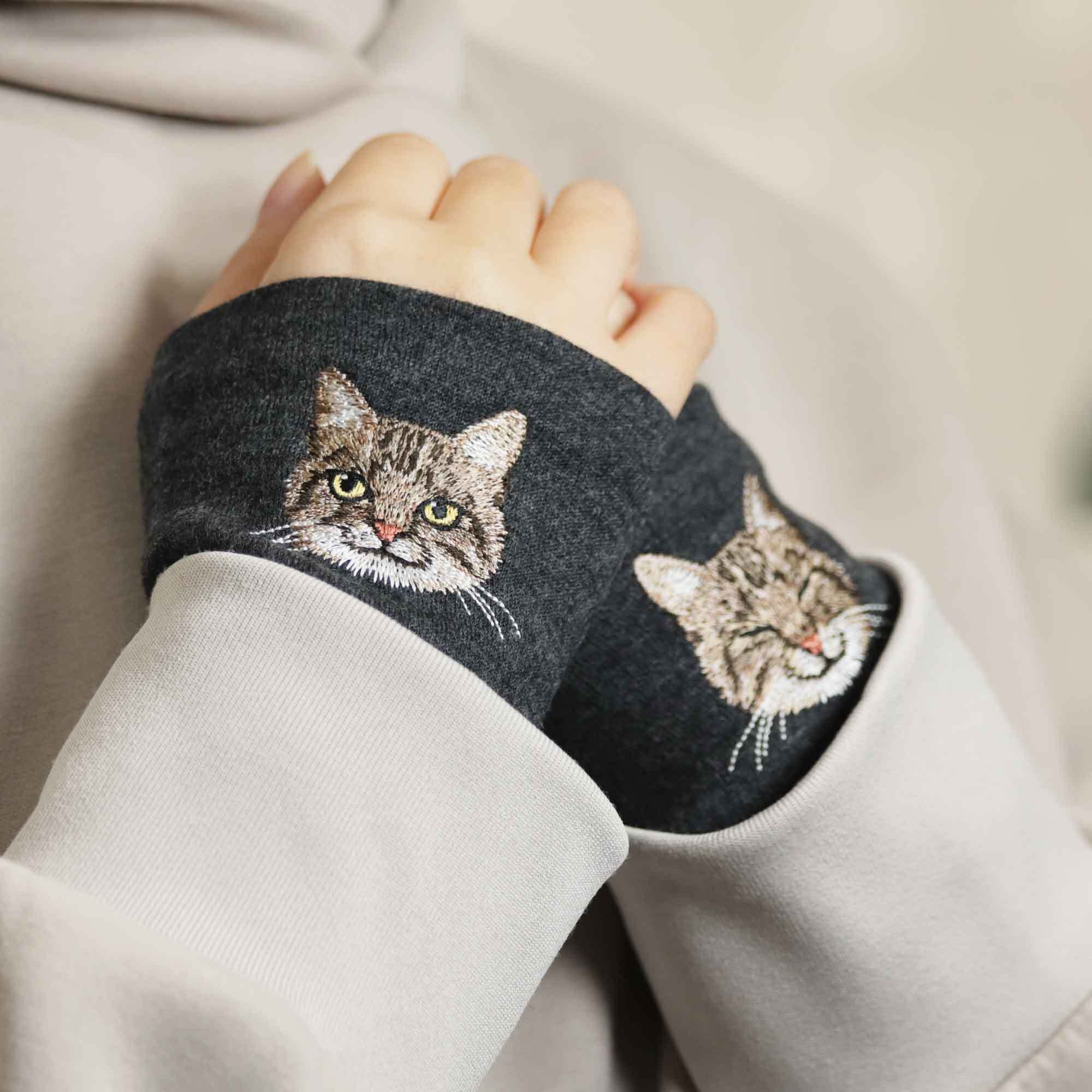 猫リストマフラー】キジトラ／東かがわの手袋職人がつくった | 佩