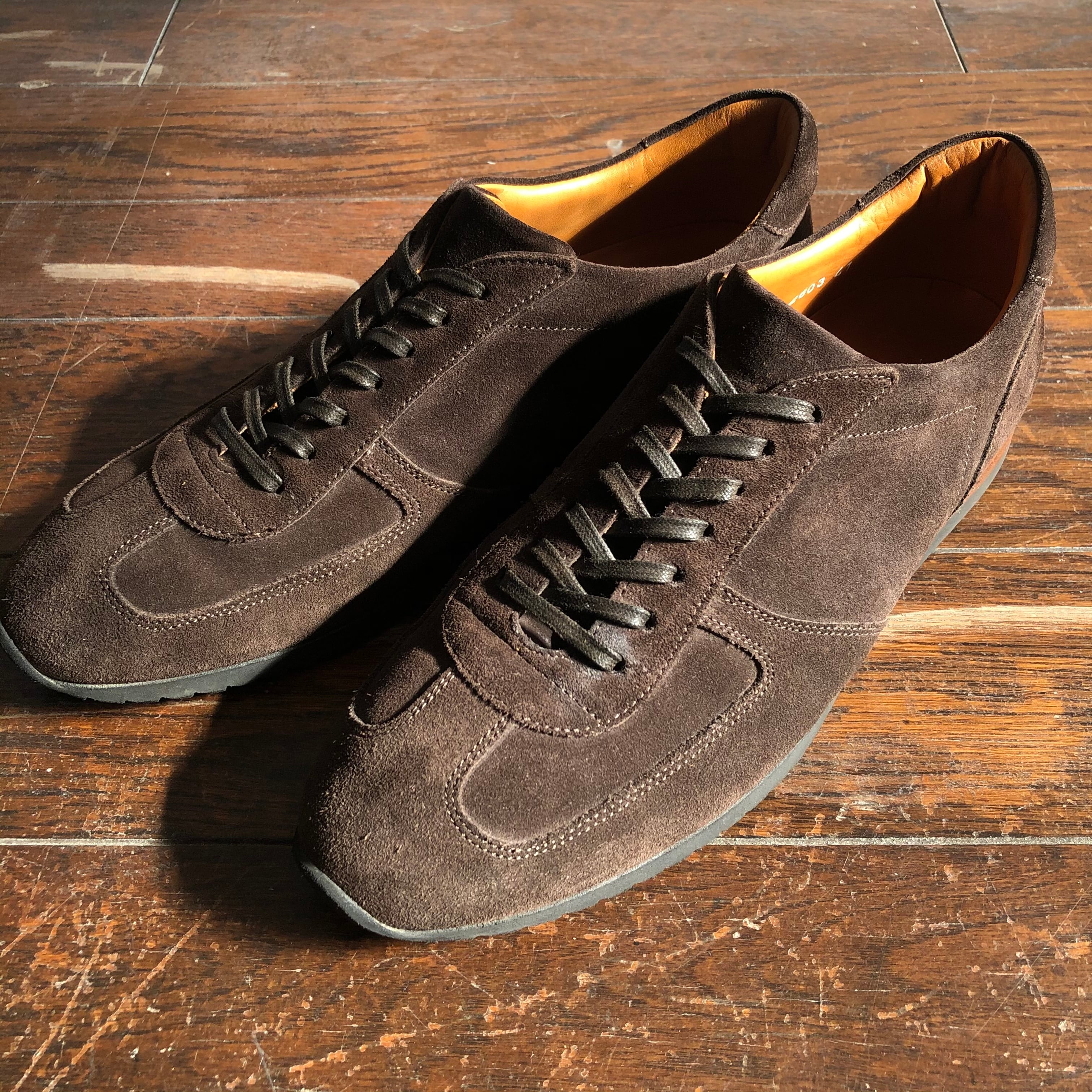 0230. Franceschetti Suede leather shoes Made in ltaly フランチェス