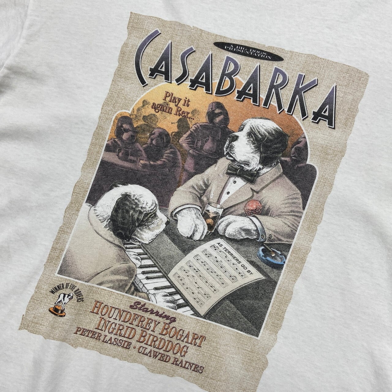 90年代 USA製 BIG DOGS ビッグドッグス アニマル プリントTシャツ