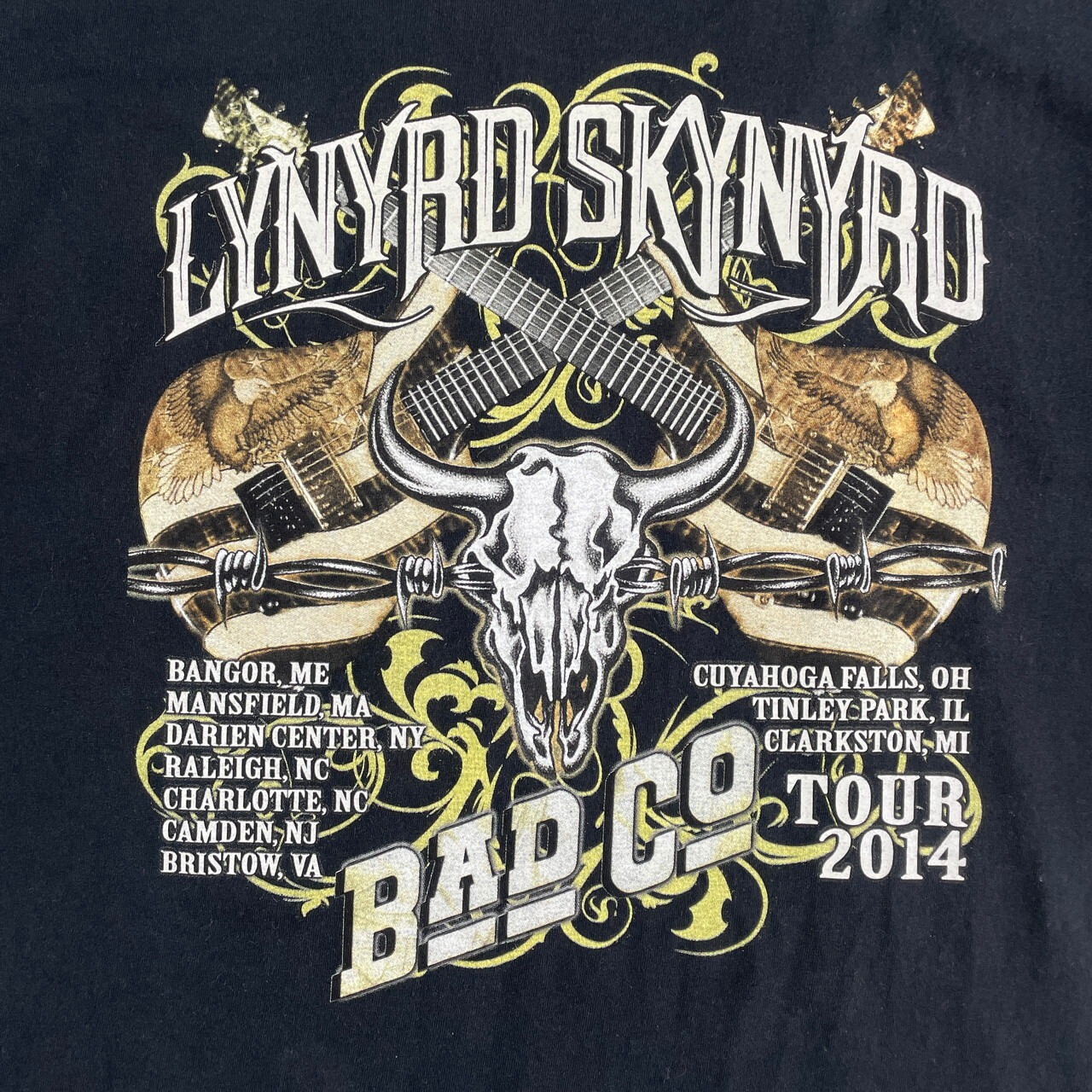 lynyrd skynyrd レーナードスキナード 2014 ツアー バンド Tシャツ 