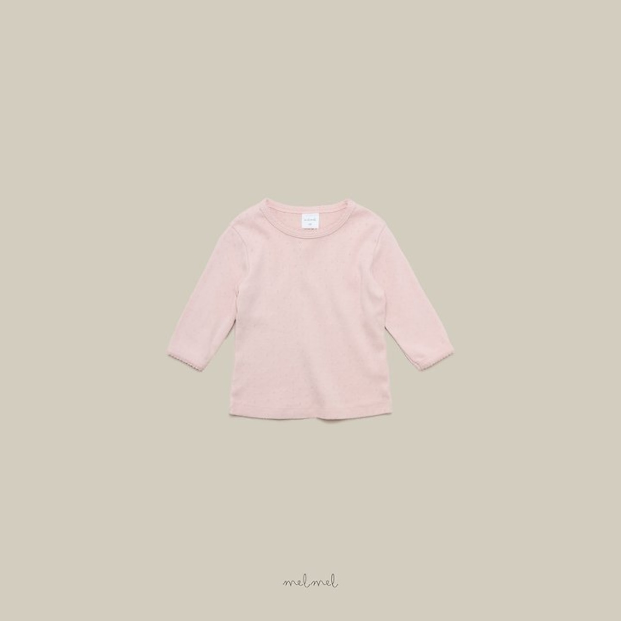 【取寄/韓国直送】melmel ピンタック7分袖Tシャツ|秋服|韓国子供服 |26/AT