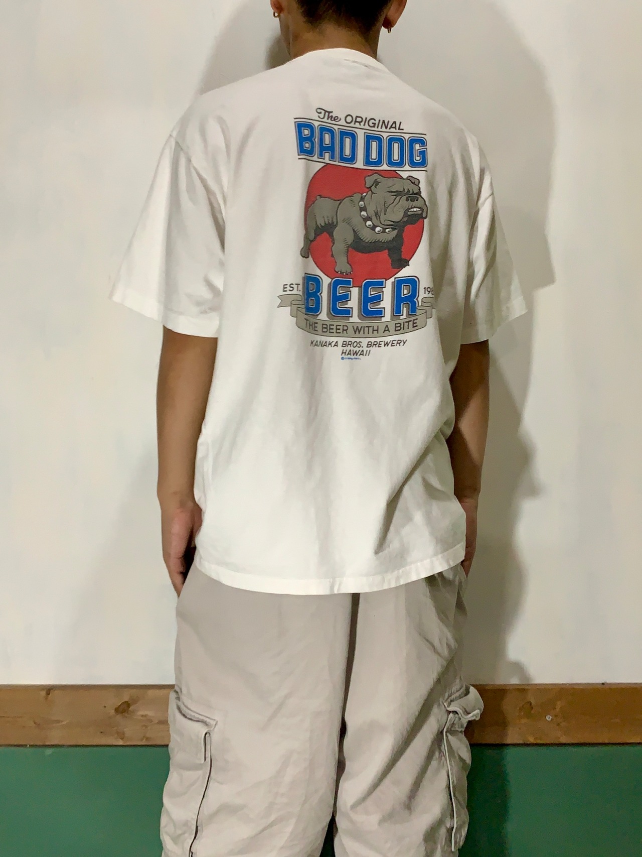 90's 90s Crazy Shirts Print T-Shirt Made in USA【L】