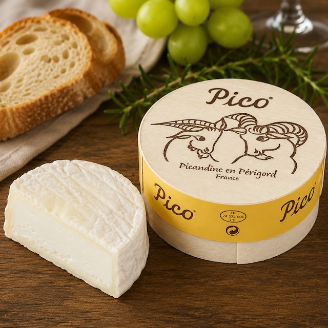 フランス産 ピコアフィネ ペリゴール産 山羊乳カマンベールシェーブル グラスフェッド 100g Pico Affine Goat Grassfed Camembert Cheese 100g フランス産 ピコアフィネ ペリゴール産 山羊乳カマンベールシェーブル グラスフェッド 100g Pico Affine Goat Grassfed Camembert Cheese 100g