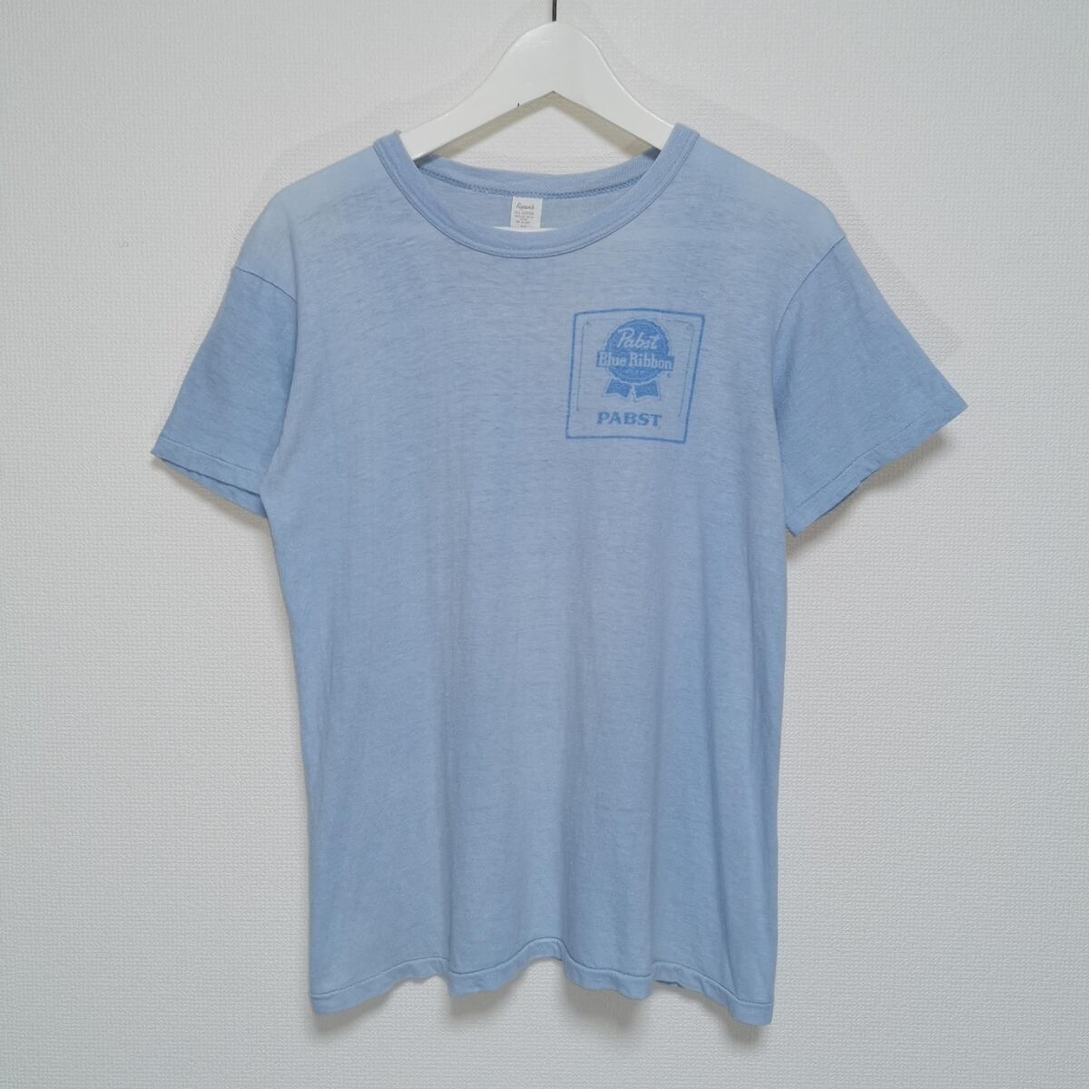 送料無料 M 70s パブスト PABST BEER 染み込み Tシャツ USA製 