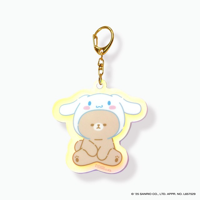 【mof】Sanrio characters x mofmofriends なかよしオーロラアクリルチャーム CINNAMOROLL×ネザーランドドワーフ / MFS007-2