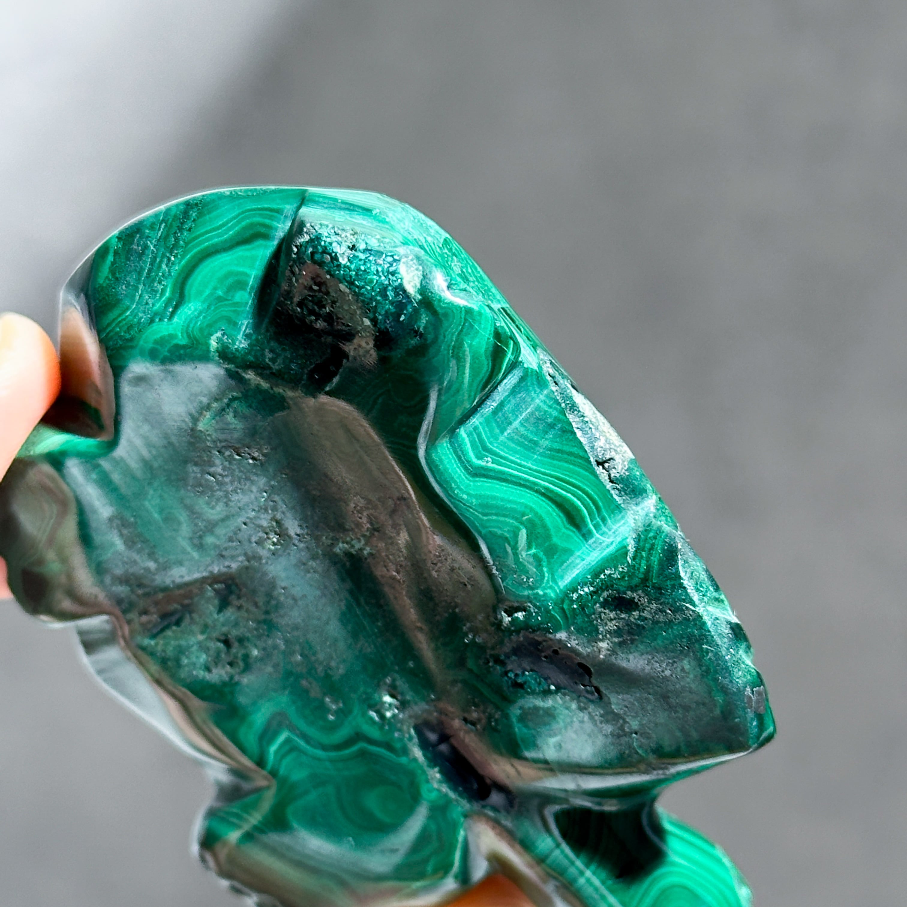 マラカイト カメ01◇ Malachite ◇天然石・鉱物・パワーストーン