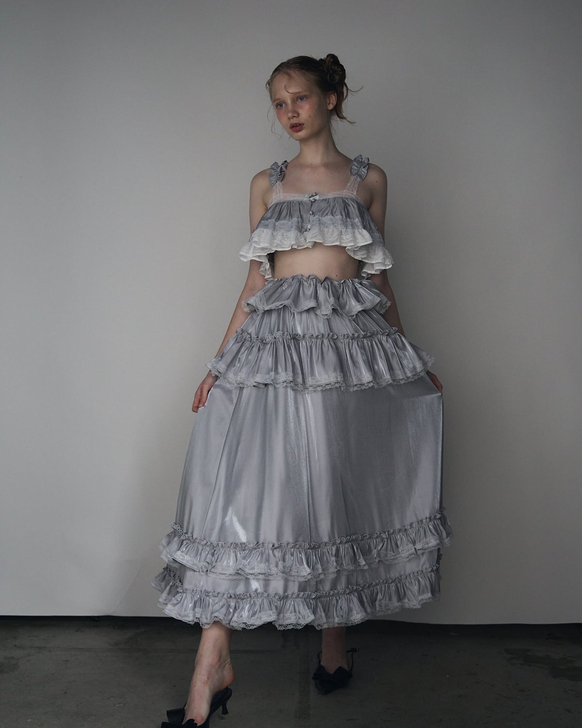 pain】シャイニーレースロングスカート | lilLilly official webstore