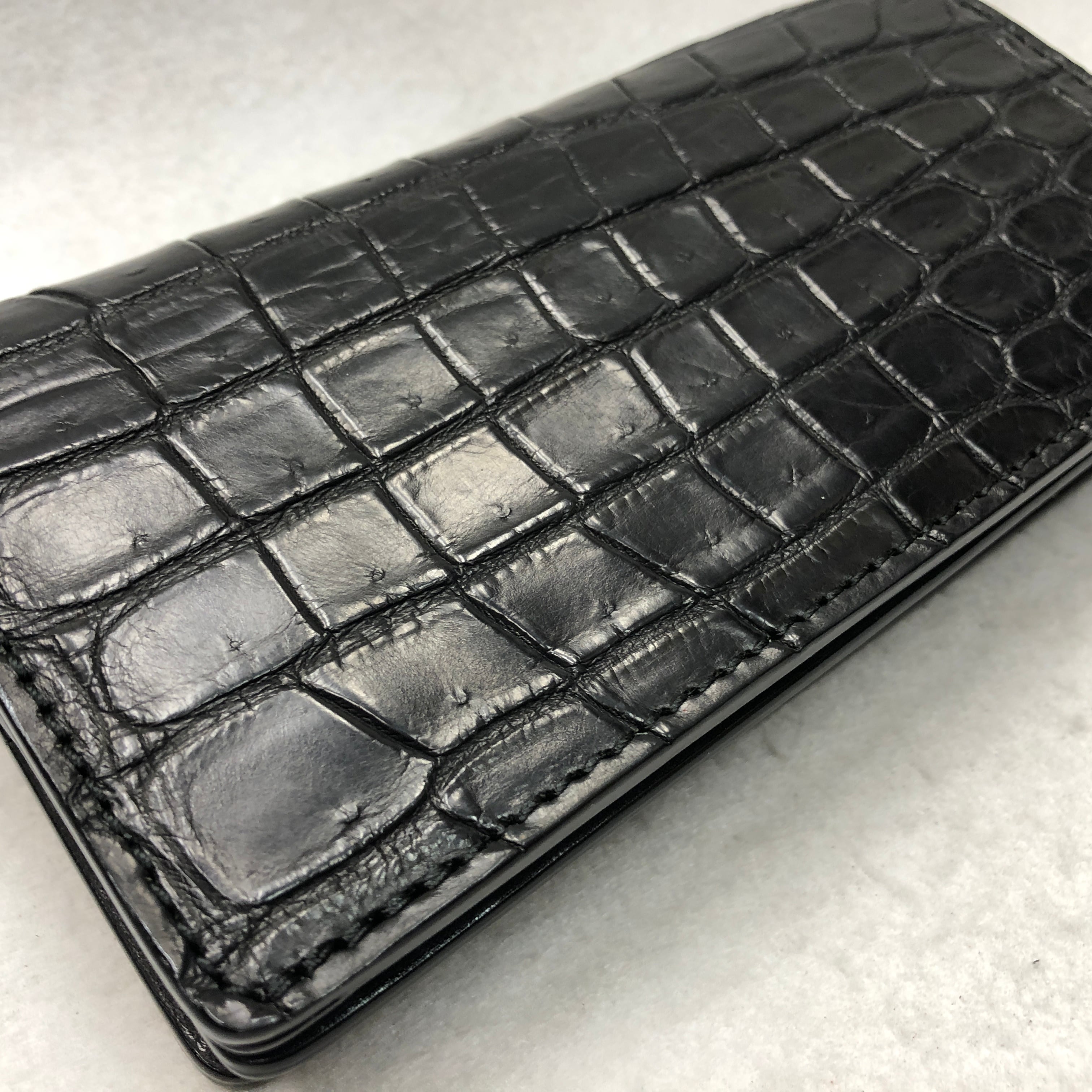 232 スモールクロコダイル 長財布 肚クロコ（特大サイズポロサス肚部