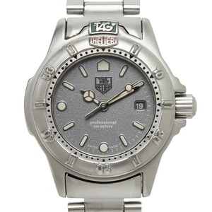 タグホイヤー プロフェッショナル セル 腕時計 999.208 クオーツ グレー文字盤 ステンレススチール レディース TAG HEUER 【中古】