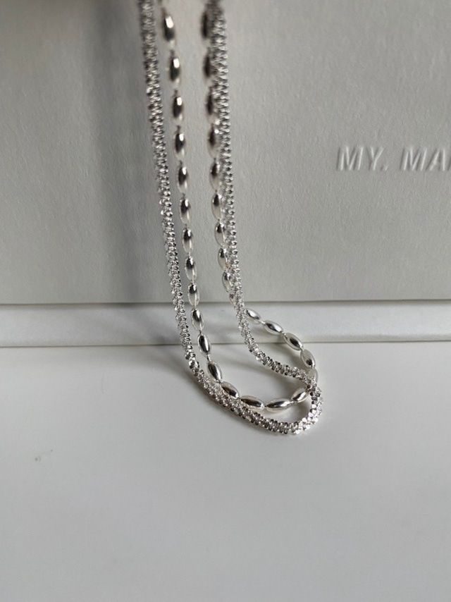 S925 Beads double bracelet (B205)