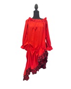 レッド&チェックドレス