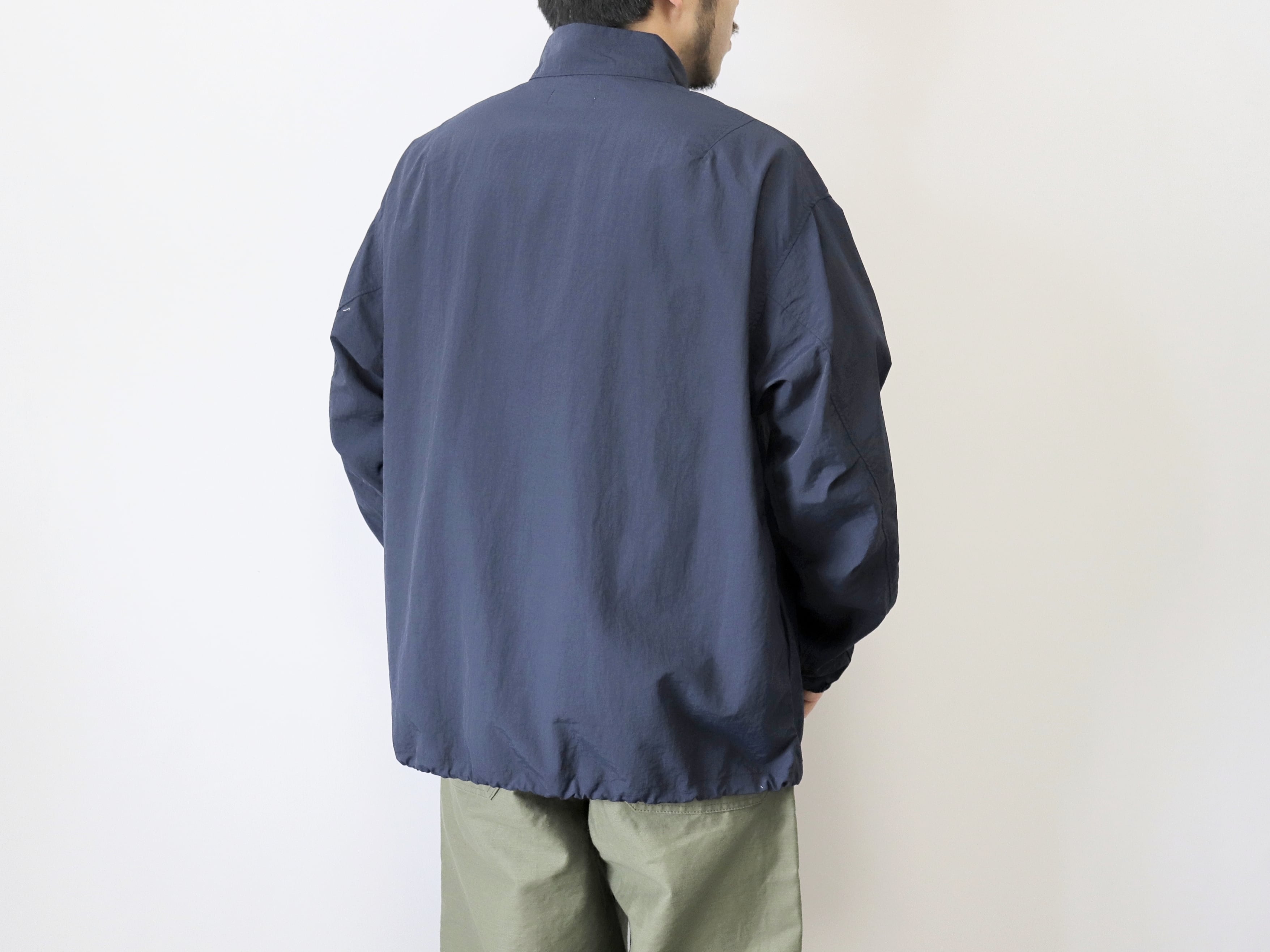 24SS/価格据え置き】MANUAL ALPHABET / LIGHT SHELL SNAP TEE - NAVY