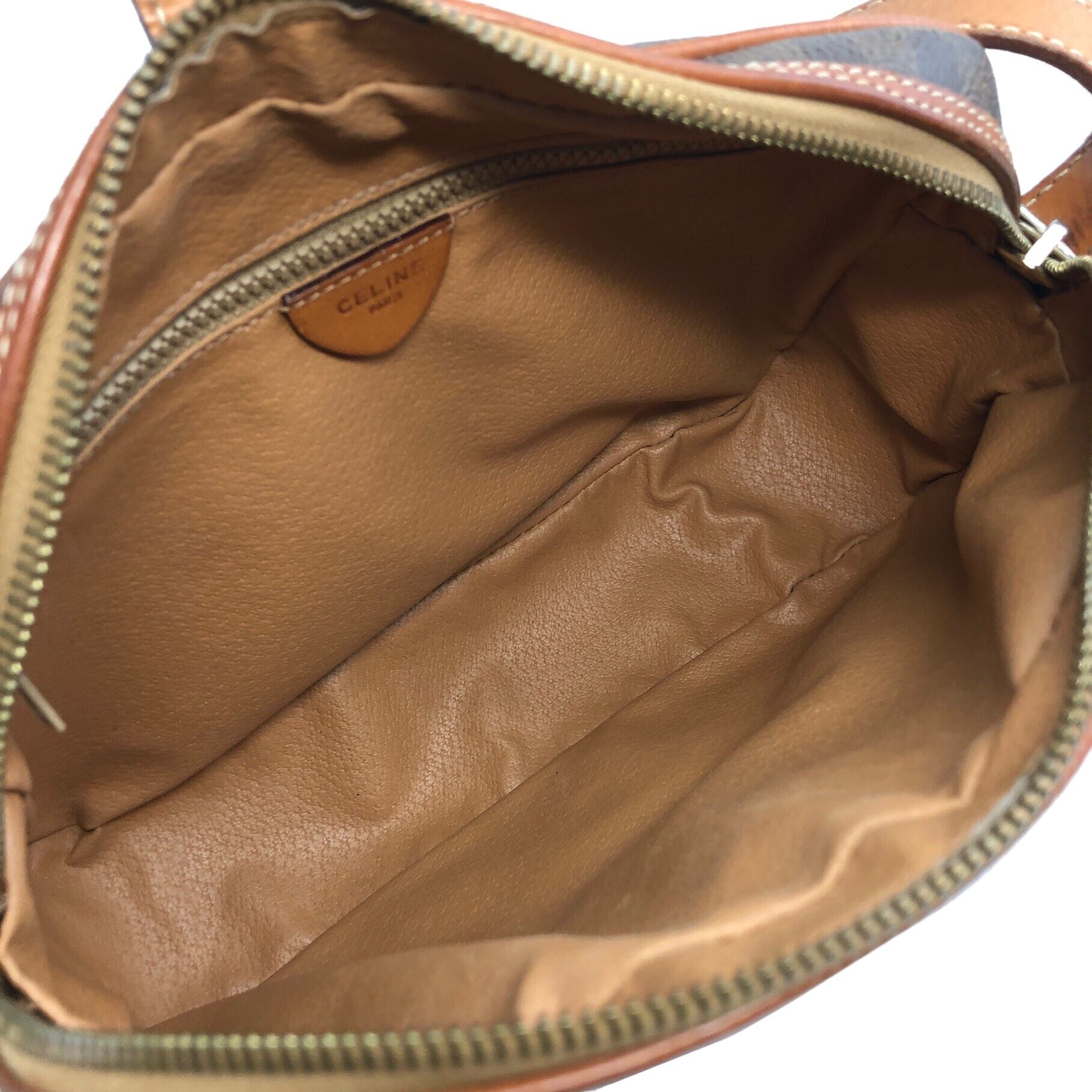 極 美品 保存袋付 CELINE セリーヌ ヴィンテージ マカダム トリオンフ カーフレザー 2way ショルダーバッグ ハンドバッグ ネイビー 30232 CELINE セリーヌ マカダム ショルダーバッグ ブラウン ガンチーニ PVC