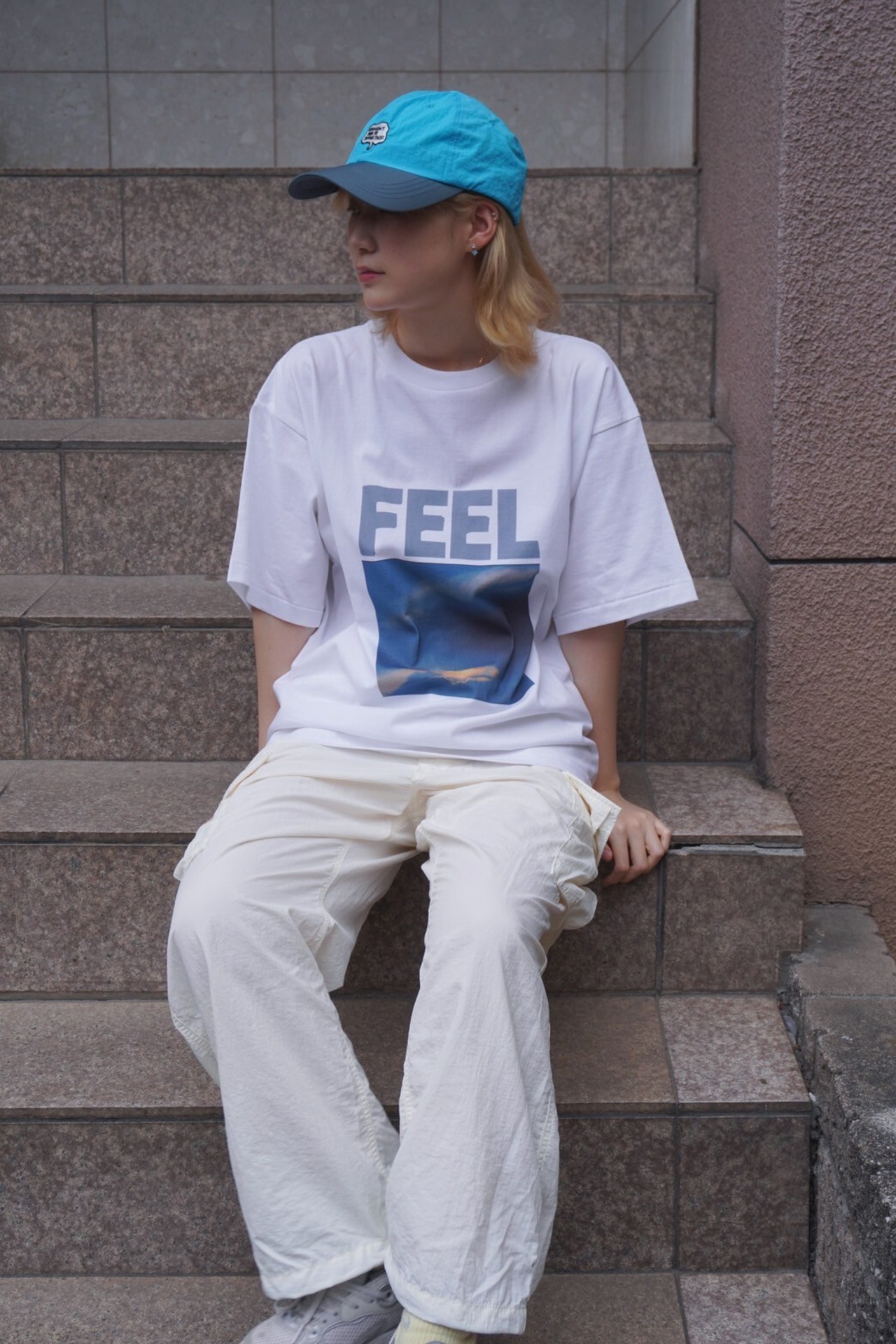 feel s/s tee WHITE