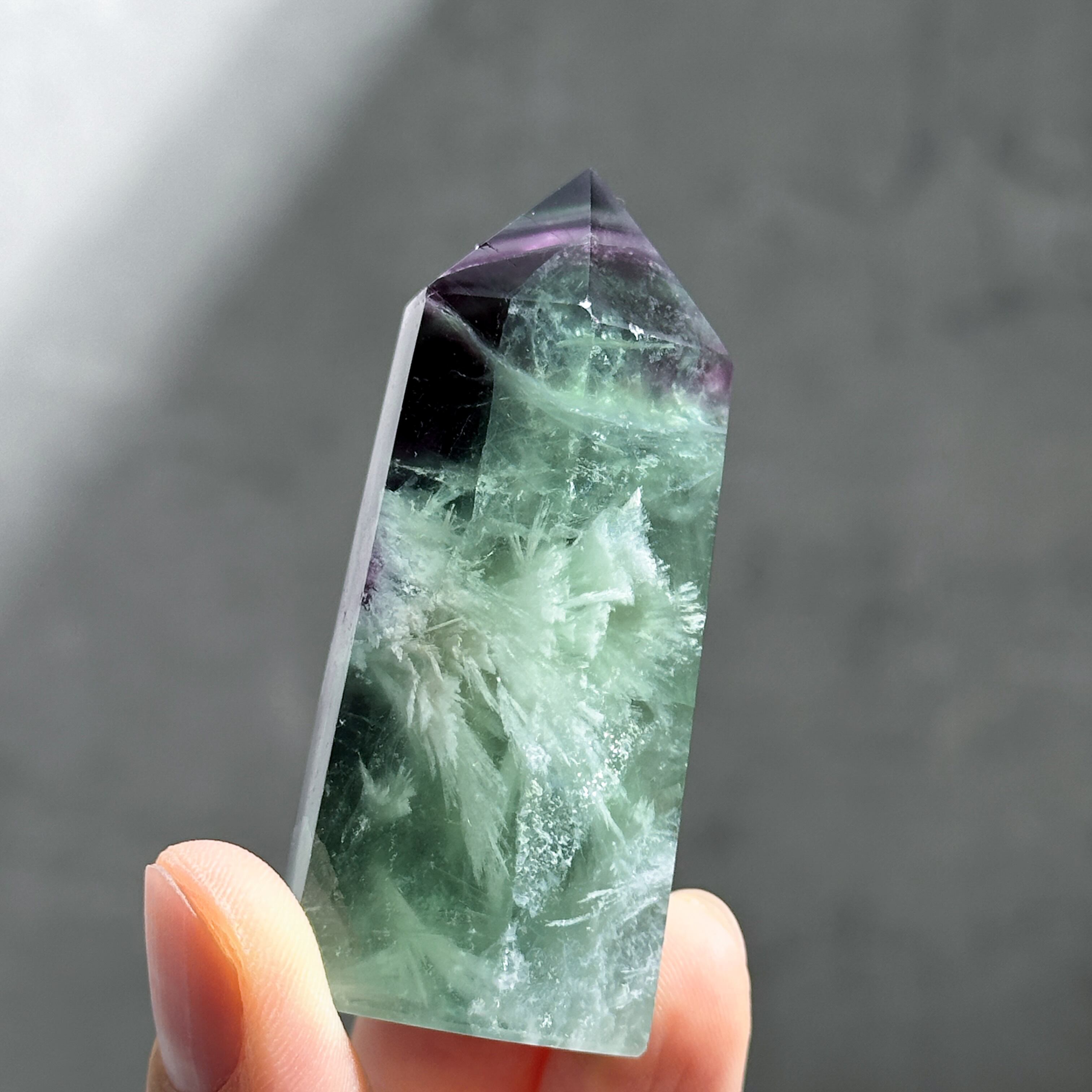 エンジェルフェザーフローライトタワー型 83◇ Angel Feather Fluorite
