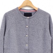 MAISON CARRÉE CASHMERE Blanchett CARDIGAN GRAY