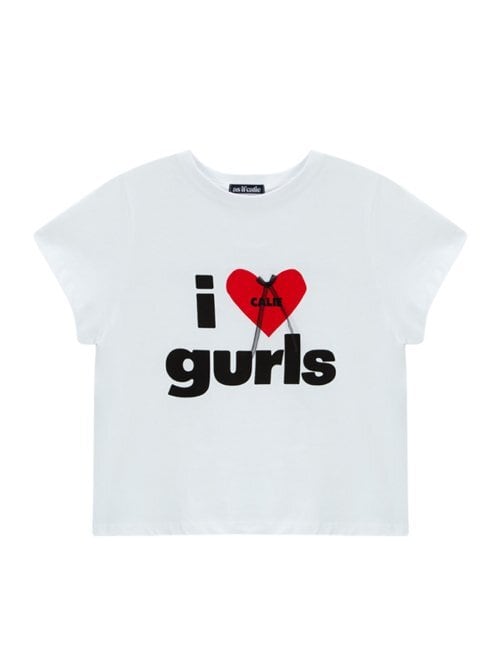 ☆少女時代 テヨン☆【as if calie】☆CALIE GURLS T-SHIR.T☆ ☆テヨン 着用!!【asif CALIE】CALIE GURLS T-SHIRT - 2COLOR