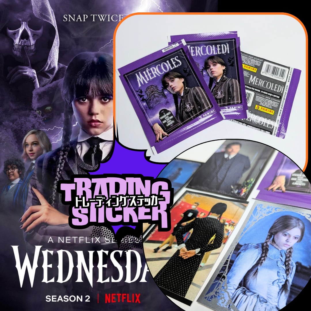 送料無料！【 Wednesday / ウェンズデー 】 Panini Stickers / パニーニ・ステッカー トレーディングステッカー 単品 （1個=4STICKER入）〚アメリカン雑貨 アメトイ〛