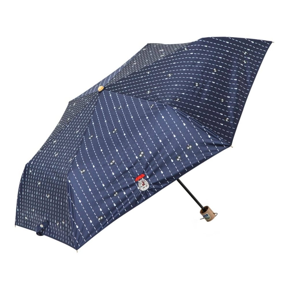 となりのトトロ 晴雨兼用 折りたたみ傘 雨垂れ模様(0869)