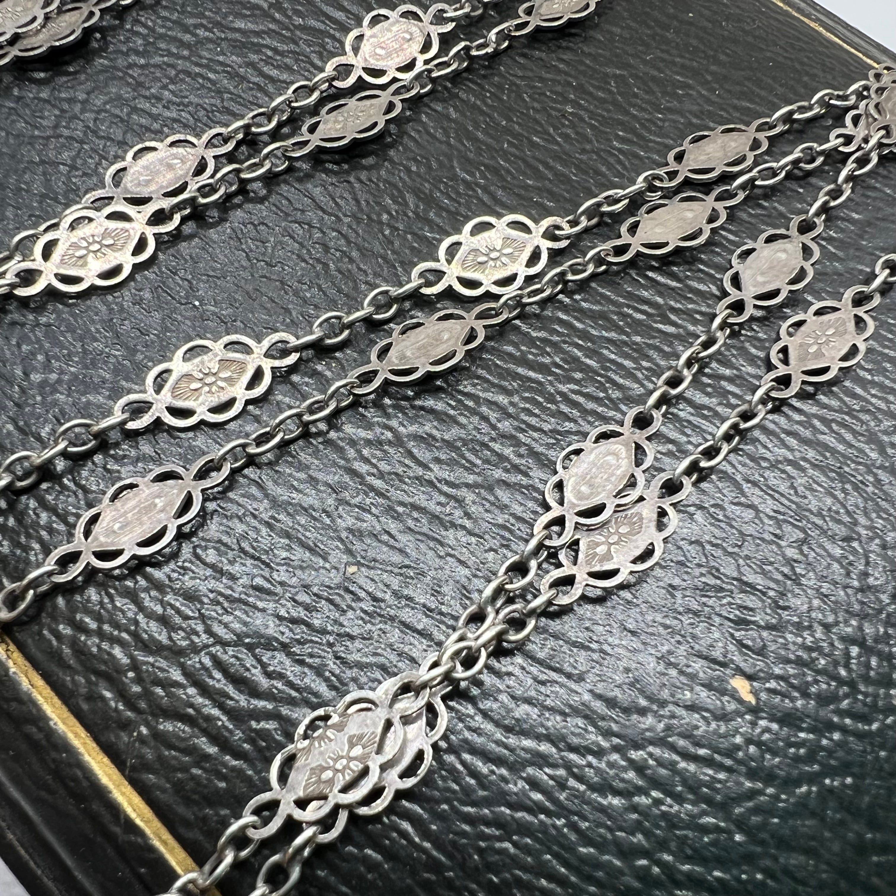 チェーンネックレスアンティークヴィンテージ イギリス