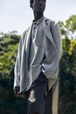 POSTELEGANT " Linen Wool Rever Polo ( Heather Greysh Brown ) "