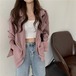 トップス ブラウス レディース ゆったり 可愛い 大人可愛い きれいめ シンプル お洒落 大人女子  20代 30代 　韓国 韓国系 コーデ ファッション カジュアル 大人 上品 学生 通学 　おしゃれ お洒落 かっこいい 大人女子 旅行 着回し 普段使い 重ね着 スタイル 楽ちん モテ