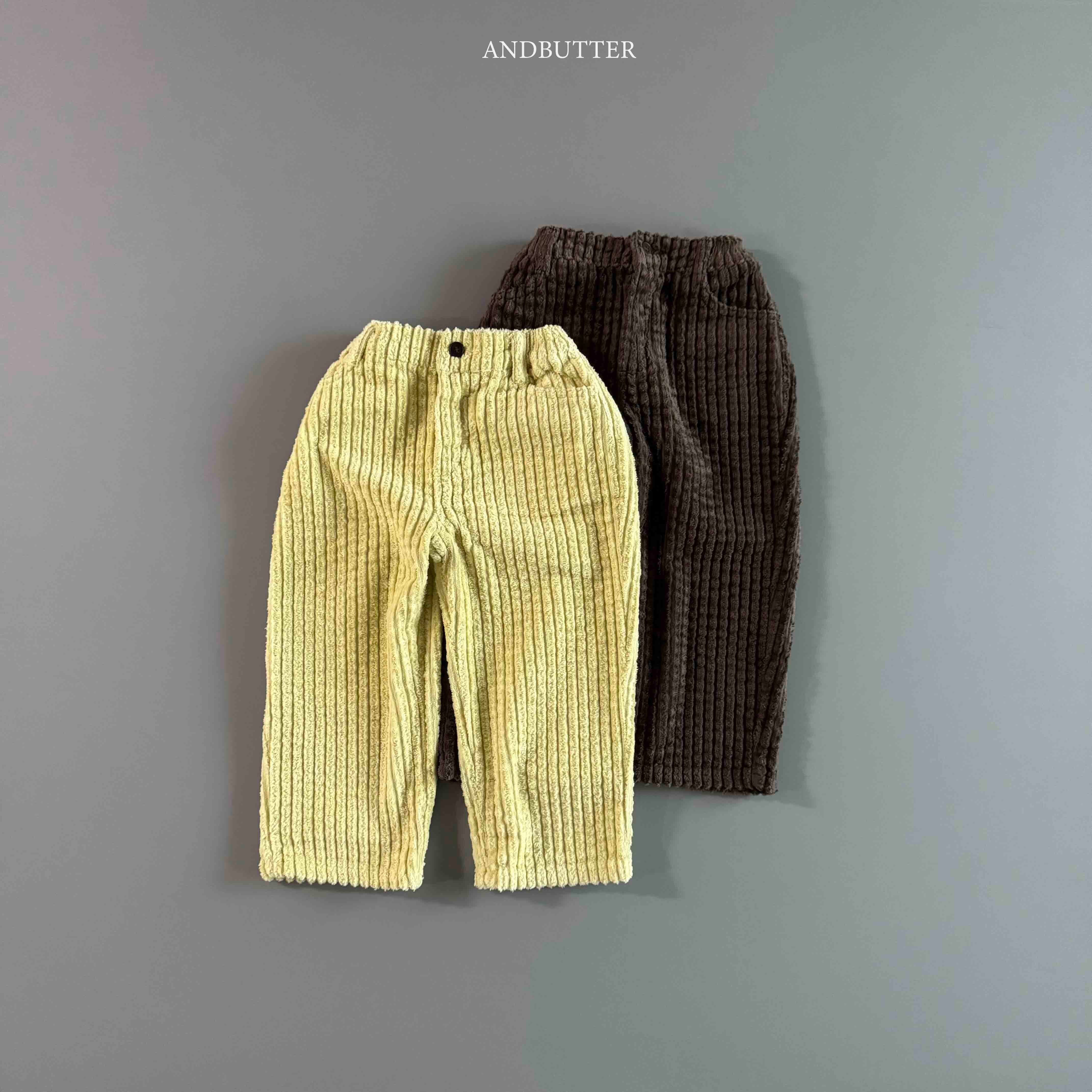 ※11/16まで5%OFF予約【&butter】rib corduroy pants/S-JM