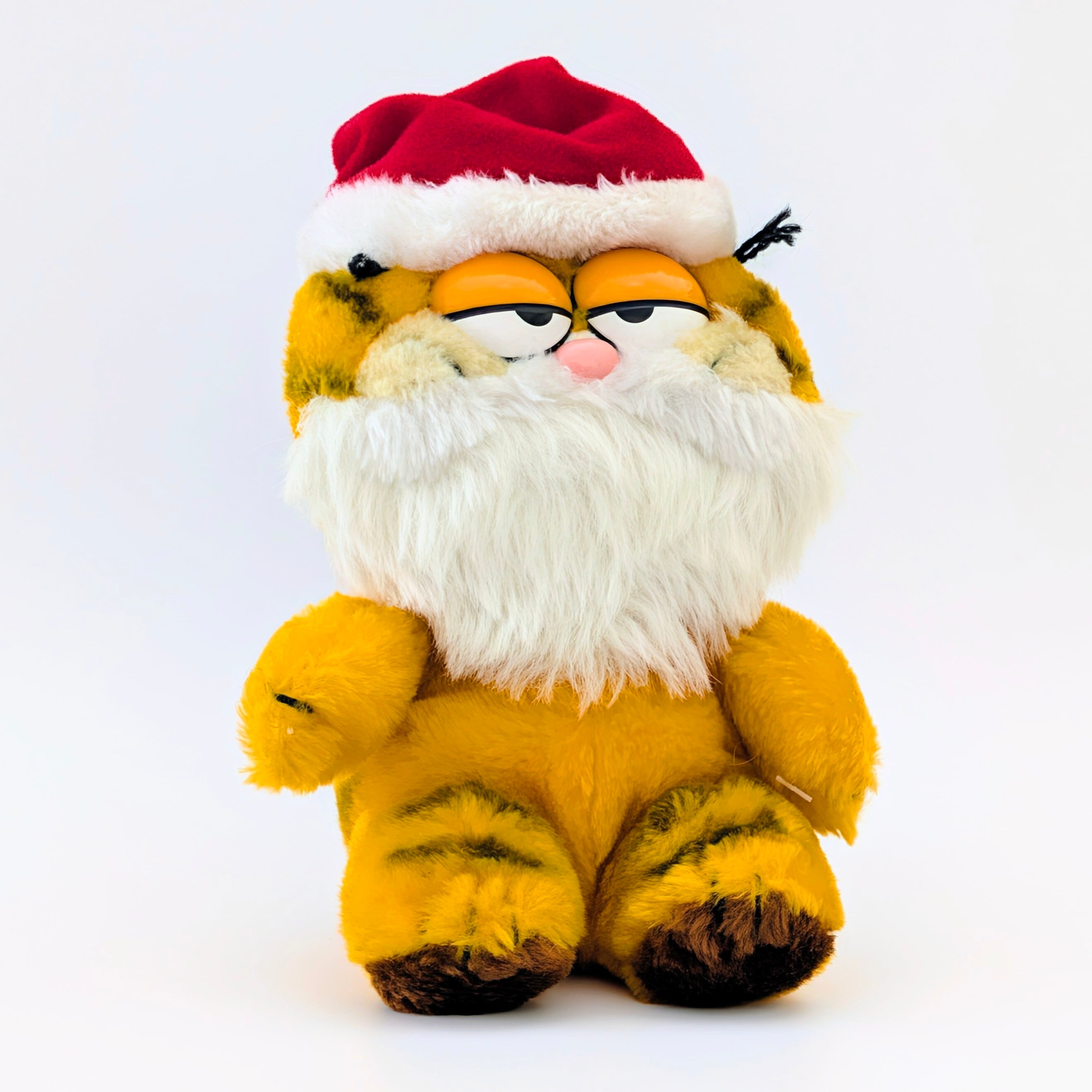 ☆ VINTAGE 1980年代初期 ☆【 Garfield ( ガーフィールド ) 】『 ガーフィールド サンタおじさん 』ぬいぐるみ / プラッシュ / plush / 1980年代年製 〚アメリカン雑貨 アメトイ〛