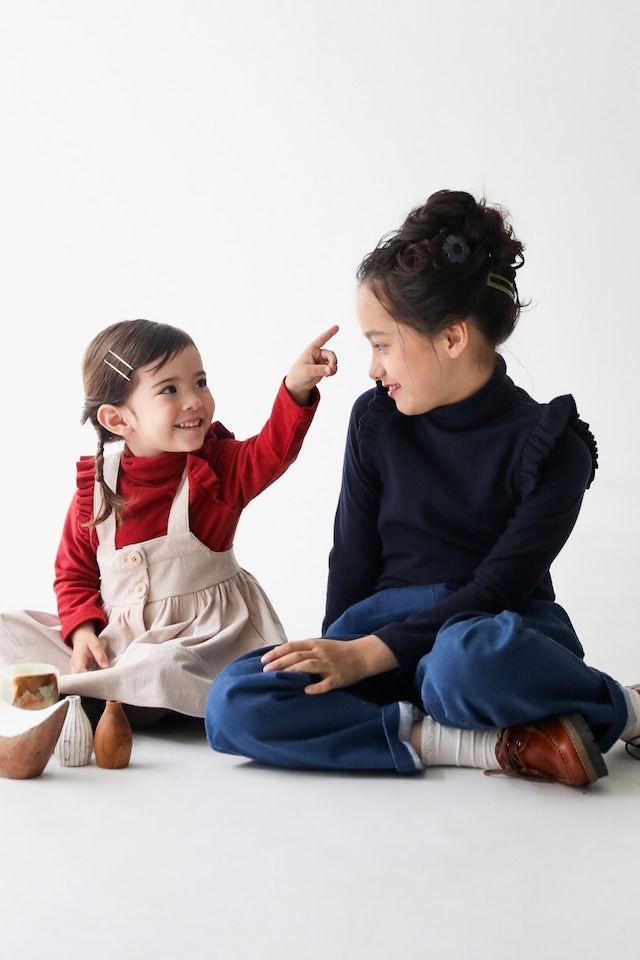 フロント釦コーデュロイスカート<Ivory>