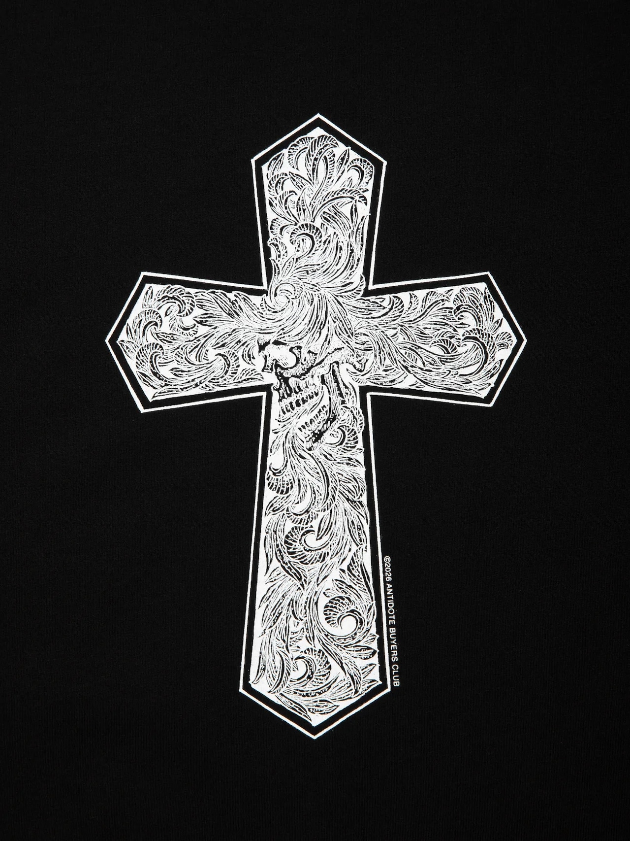 Pima Cotton L/S Tee (Leaf Skull)