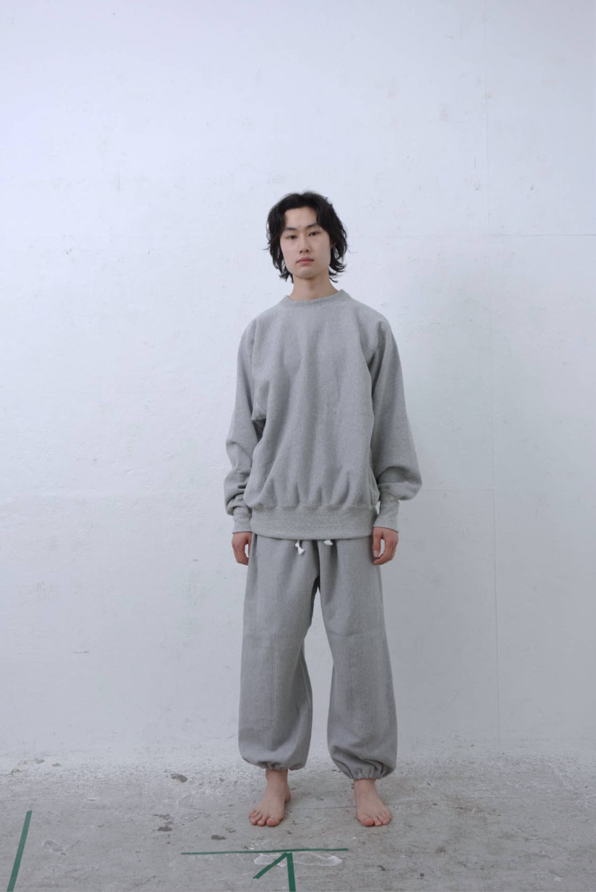 TUKI - 原田服飾研究所 - COTTON JUMPER / HEATHER GRAY | Brownie