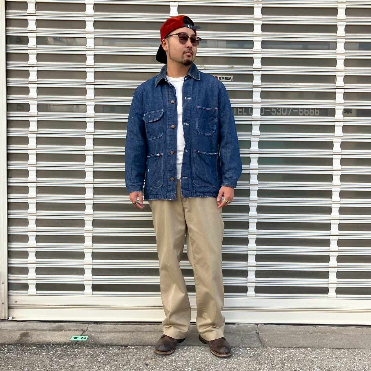 60s USA製 BLUE BELL ヴィンテージ ラングラー デニム カバーオール 裏