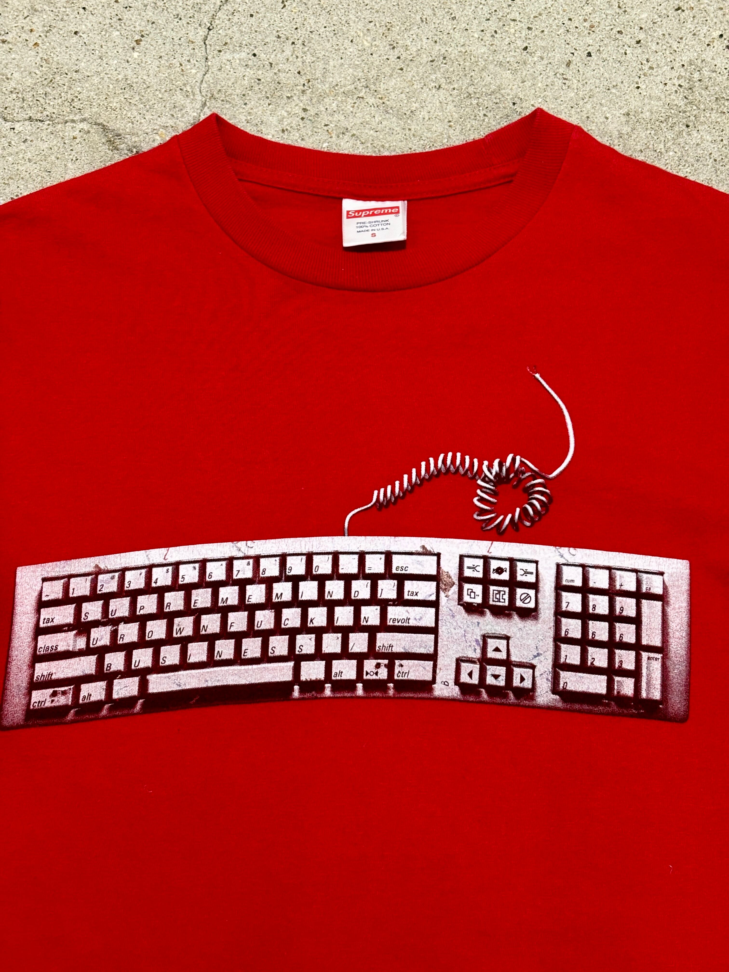 SUPREME/19ss Keyboard print Tee/S/キーボードプリントT/Tシャツ/ロゴ