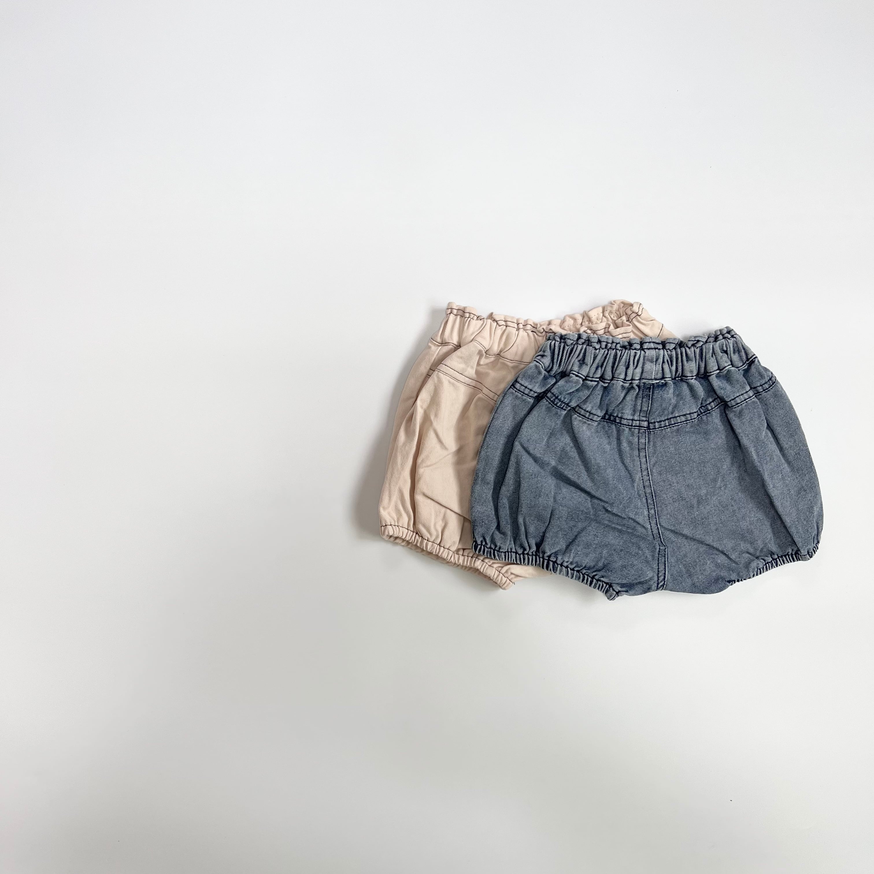 即納商品】ショートパンツ かぼちゃパンツ デニムパンツ 春夏秋