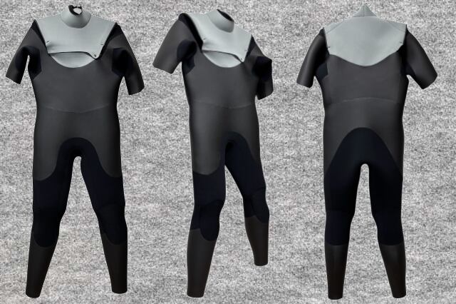 サーフィンエアネッスル起毛チェストジップ3X3mmシーガルwsm1802an(フルオーダー料込)