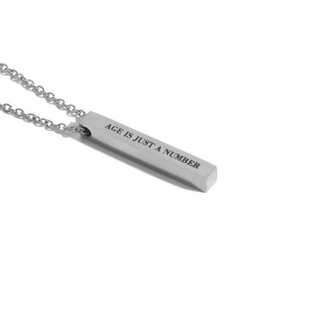316L Bar Necklace Silver