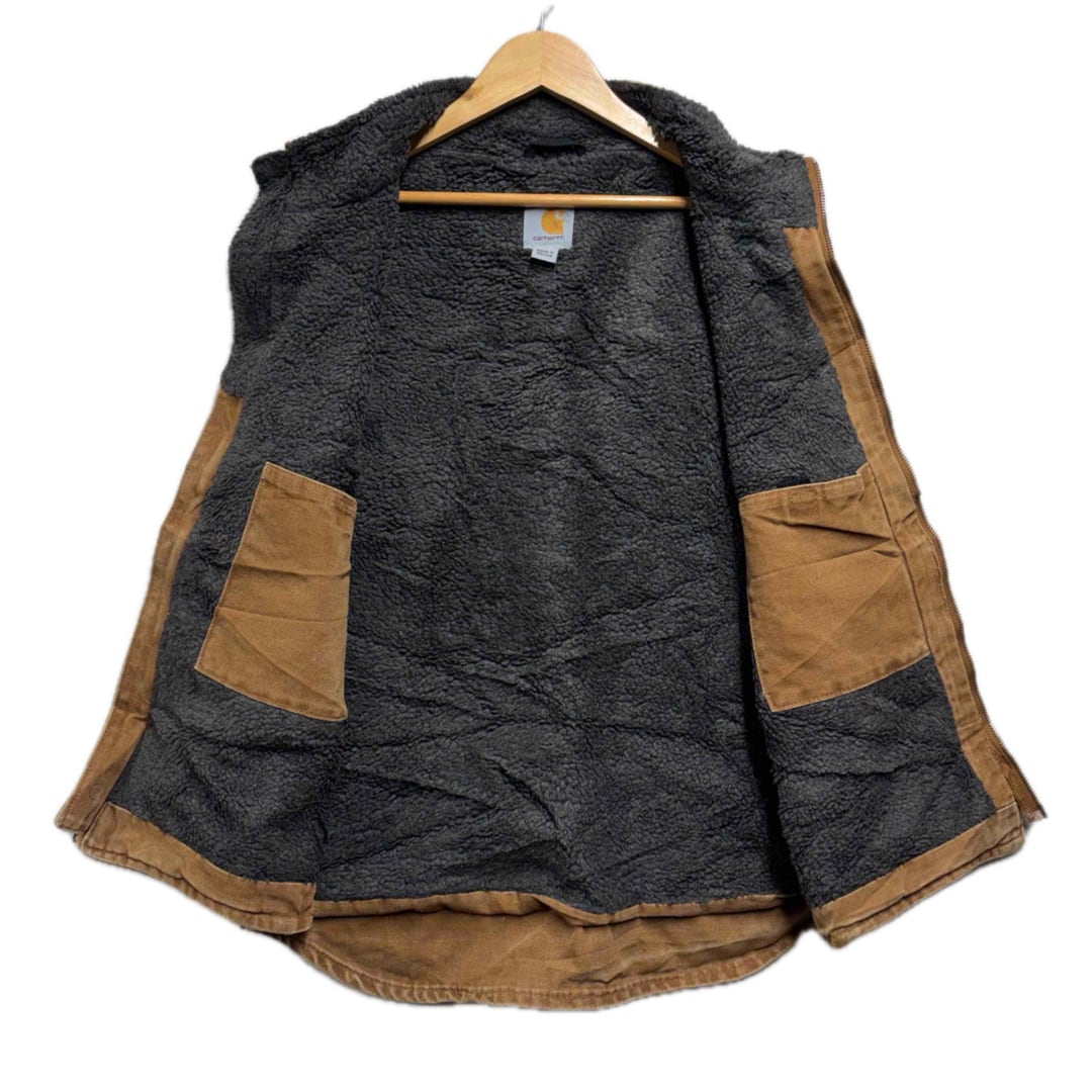 00s Carhartt ダックボアワークベスト ブラウン メンズM | vimfurugi