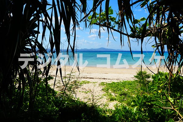 komusuke07_1_海・川・滝_019_名護 山入端の浜(1枚シリーズ)