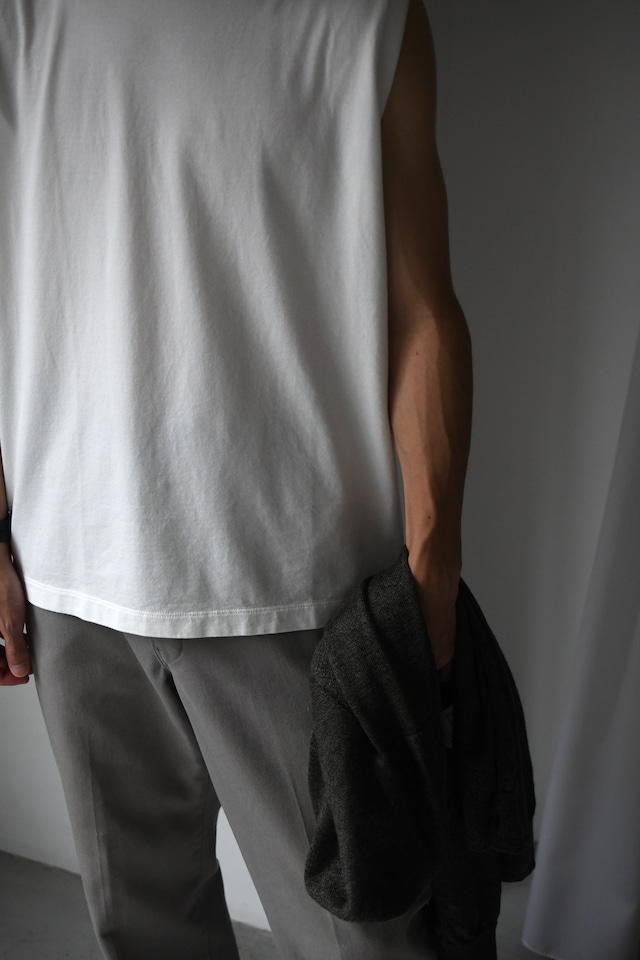 awasa / 2-pack sleeveles t-shirts (White)