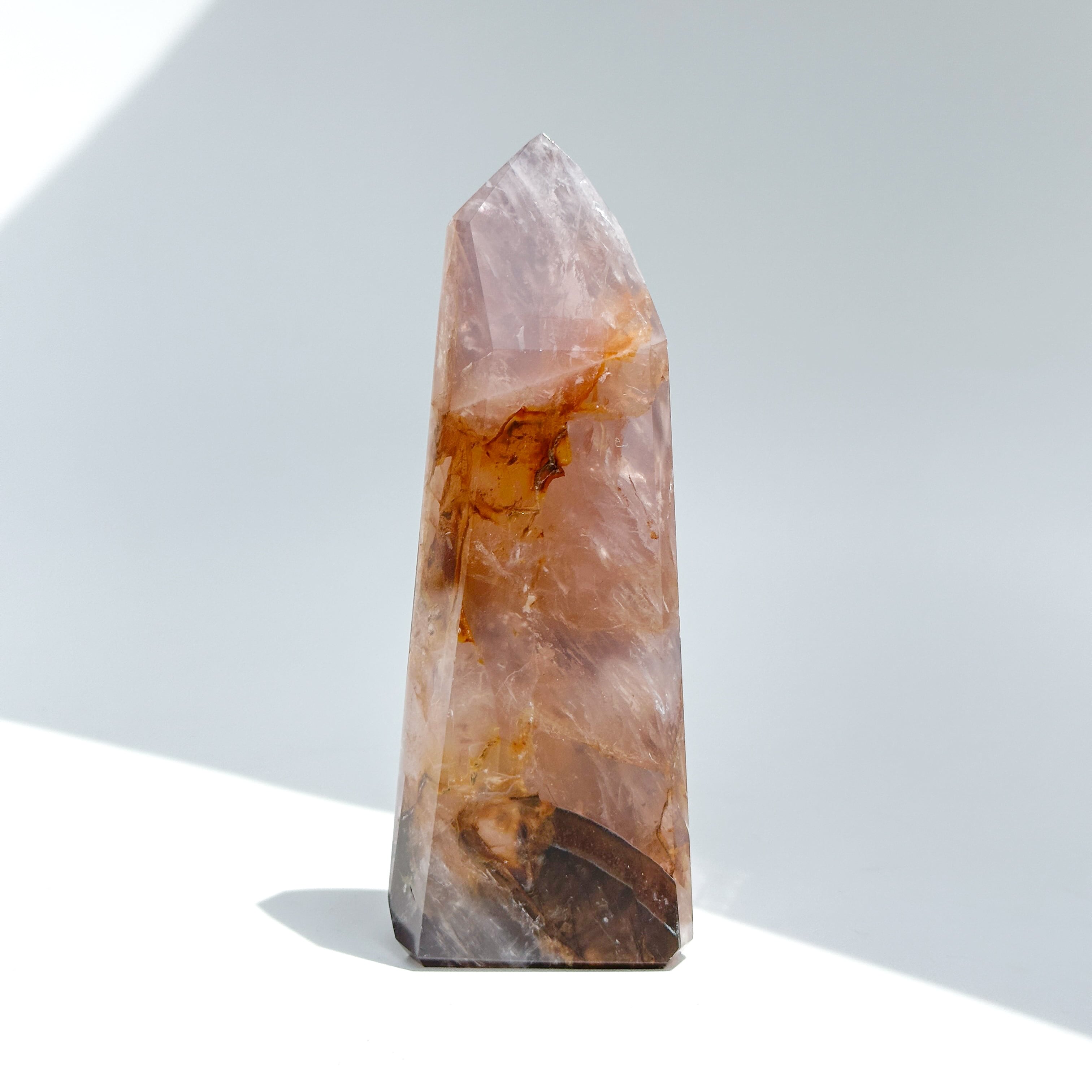 ローズクォーツ×ゴールデンヒーラー タワー92◇ Rose Quartz x Golden Healer ◇天然石・鉱物・パワーストーン