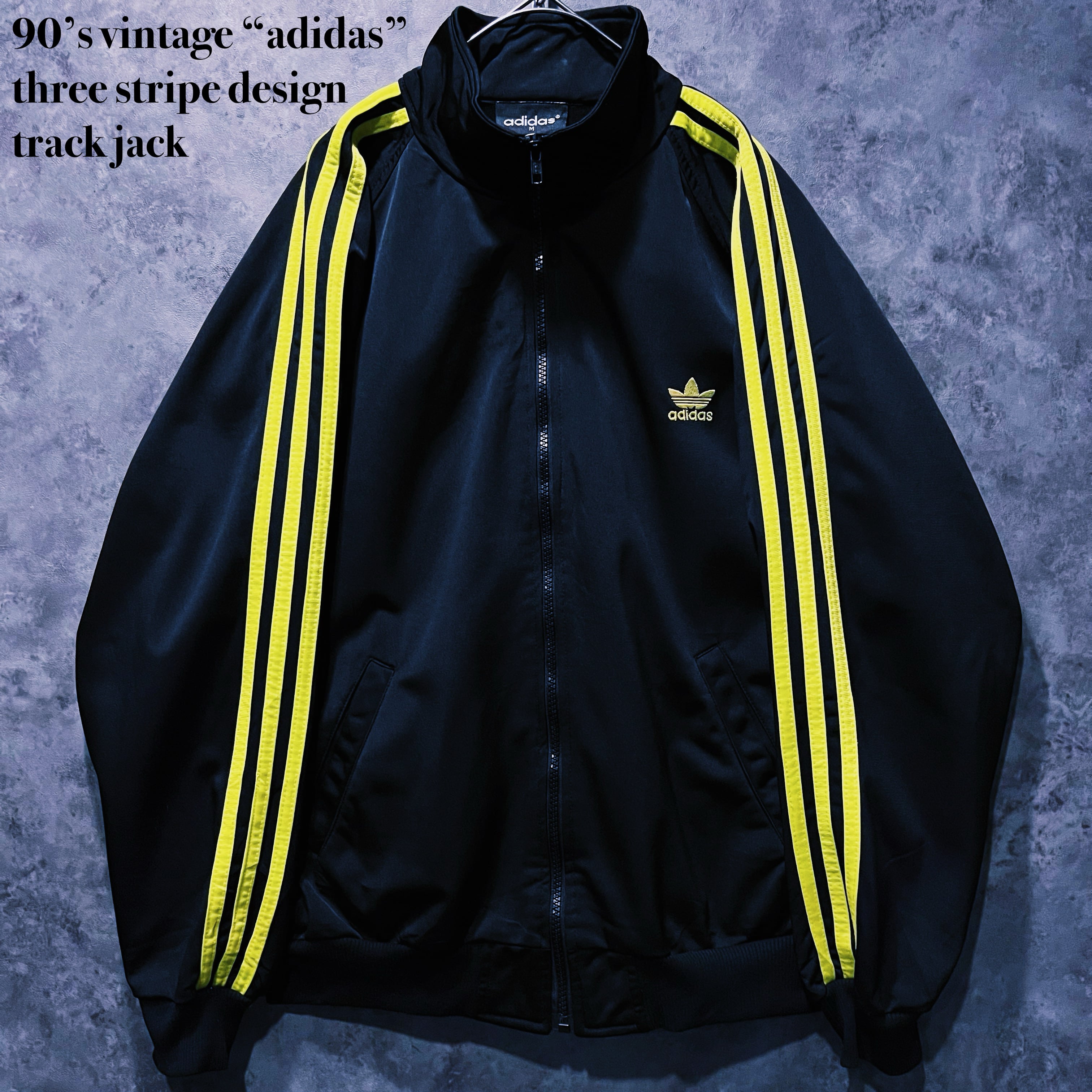 【doppio】90’s vintage “adidas” three stripe design track jack