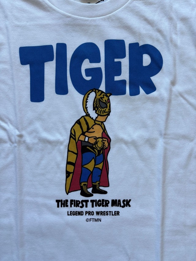 初代タイガーマスク  TIGER ロングスリーブTシャツ（袖リブ）