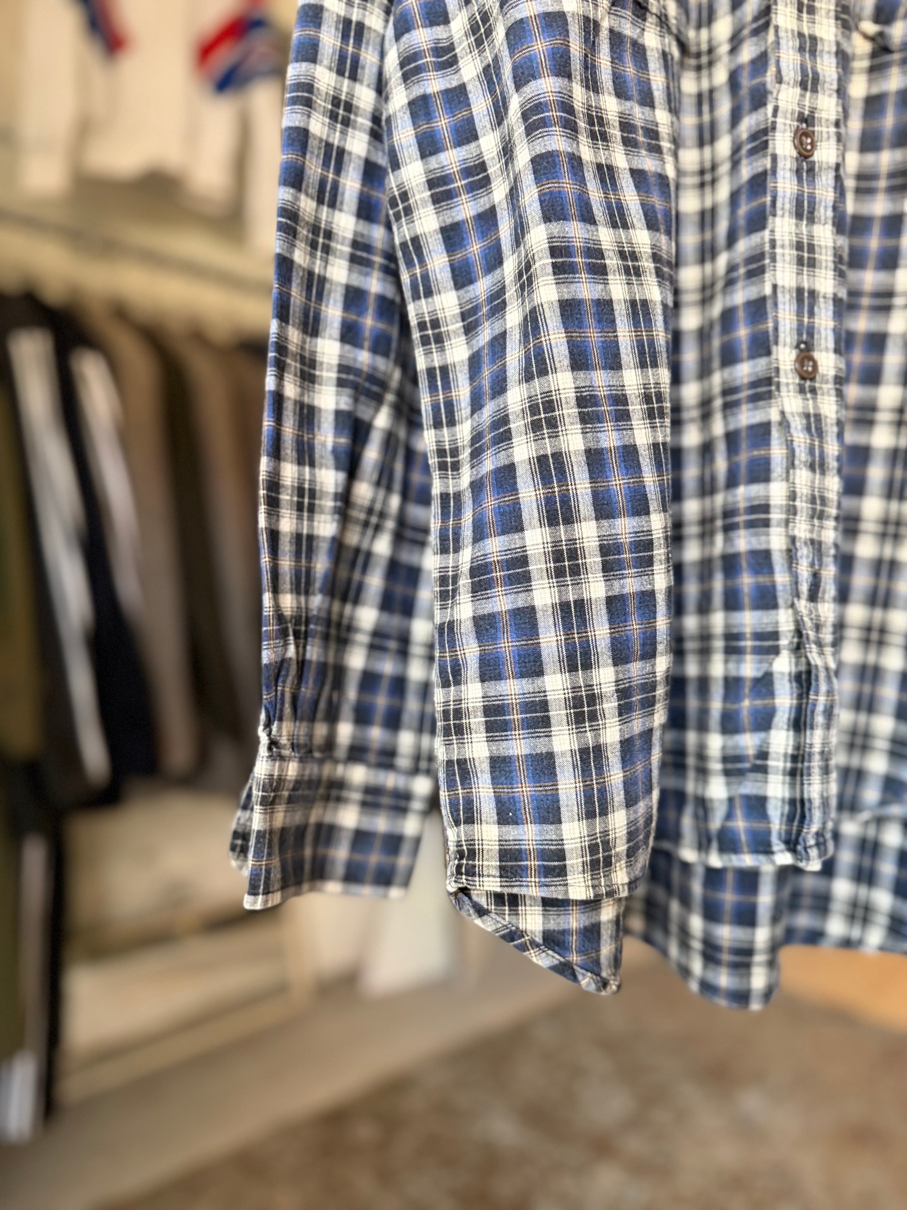 90s OLD GAP Cotton check Shirt | mesen