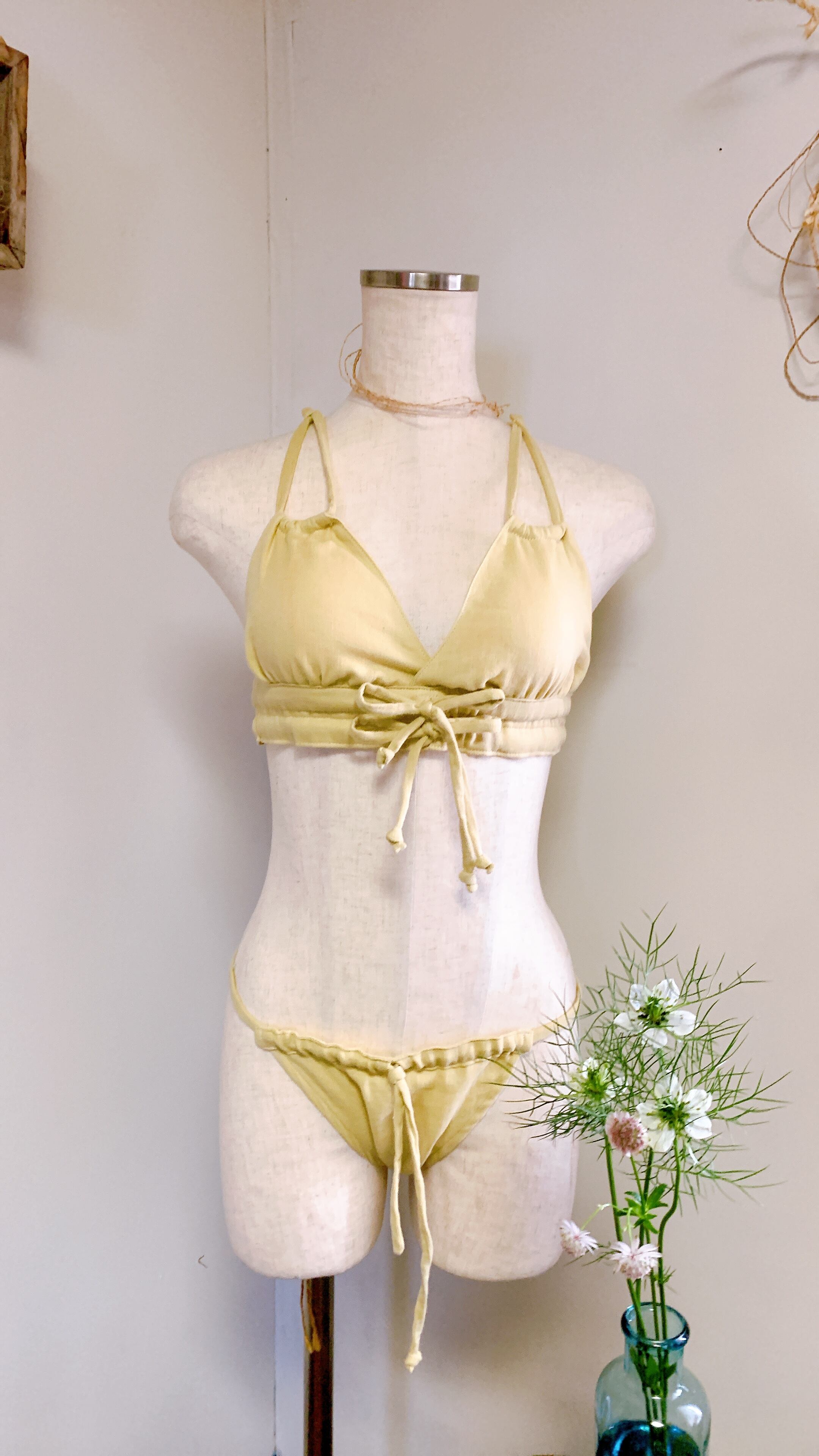 締めつけない下着　“ゆる〜りパンツ“  イエロー　第3チャクラ