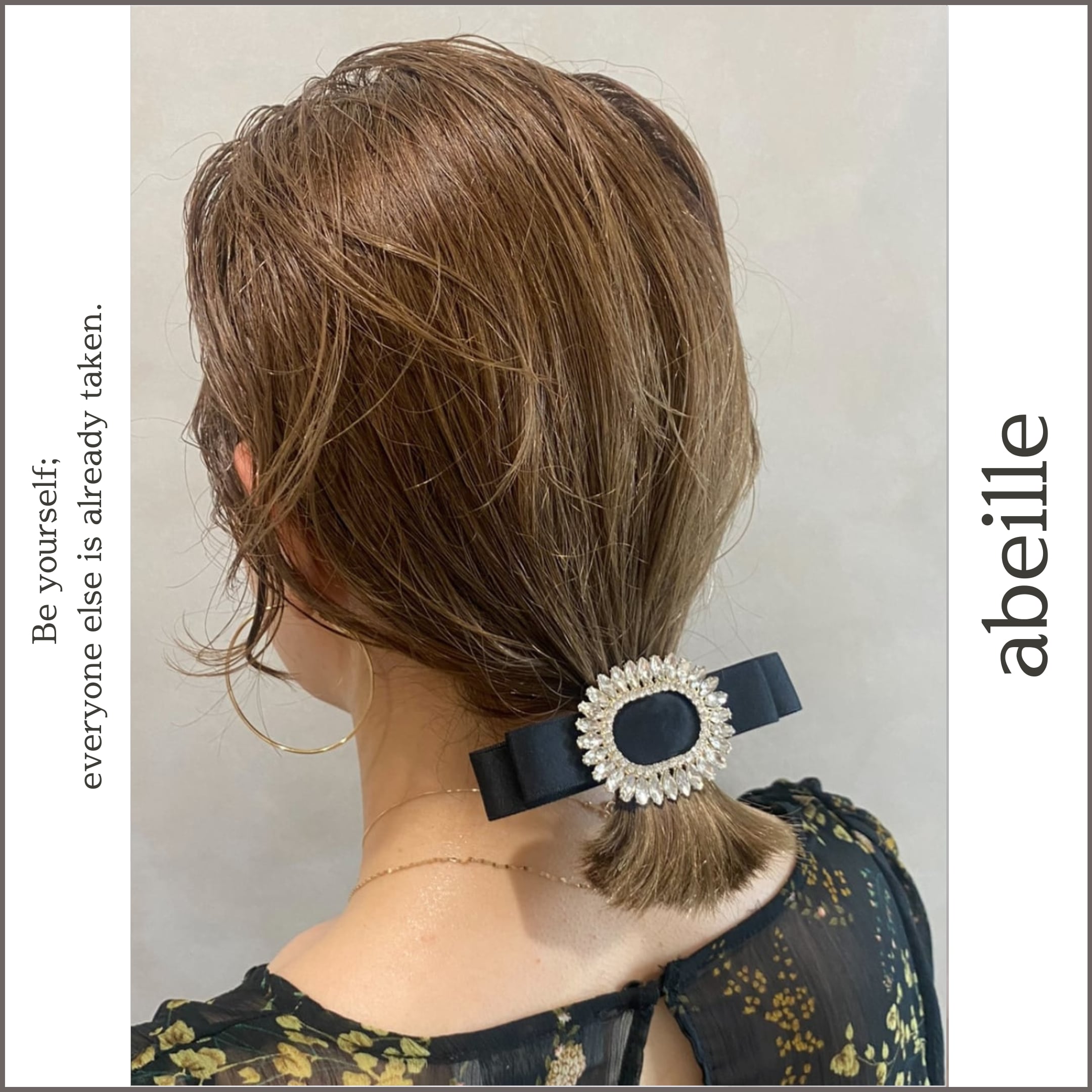 bijoux ribbon barrette G03678