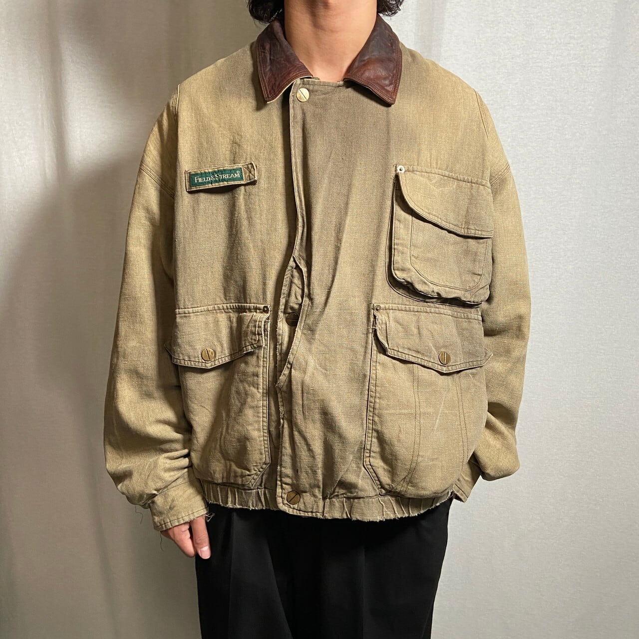 90年代 FIELD&STREAM フィールドアンドストリーム リネン×コットン 