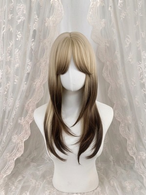 Basic - 前髪なし 狐カラー Dark Doll【商品番号 1033】レースフロントなし×