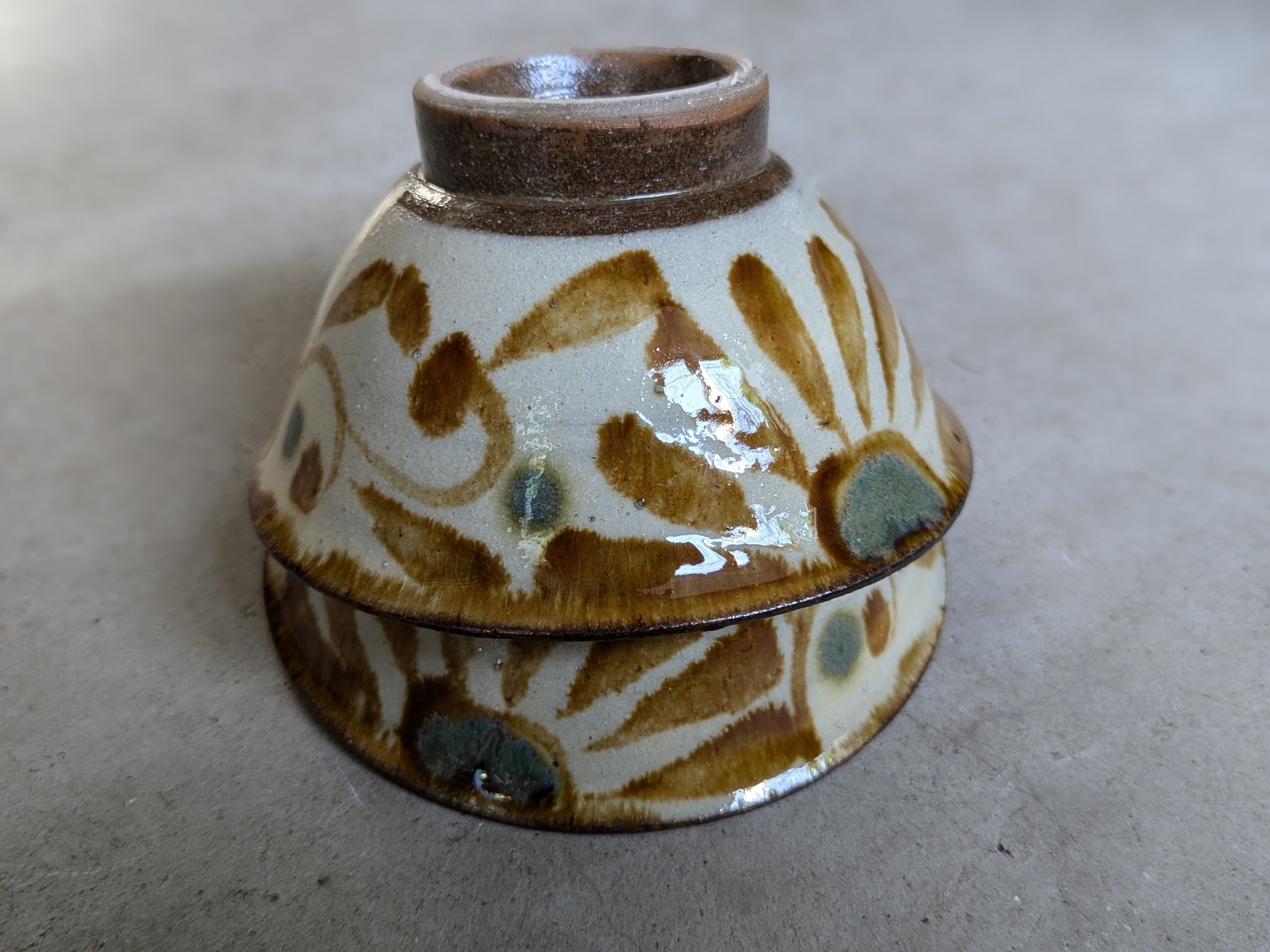 【美品】照屋窯 いっちん唐草 8.5寸マカイ（25.5㎝）／やちむん 民藝 やちむん マカイ4寸（唐草） | 勝窯 | inoya | Basic Life Store