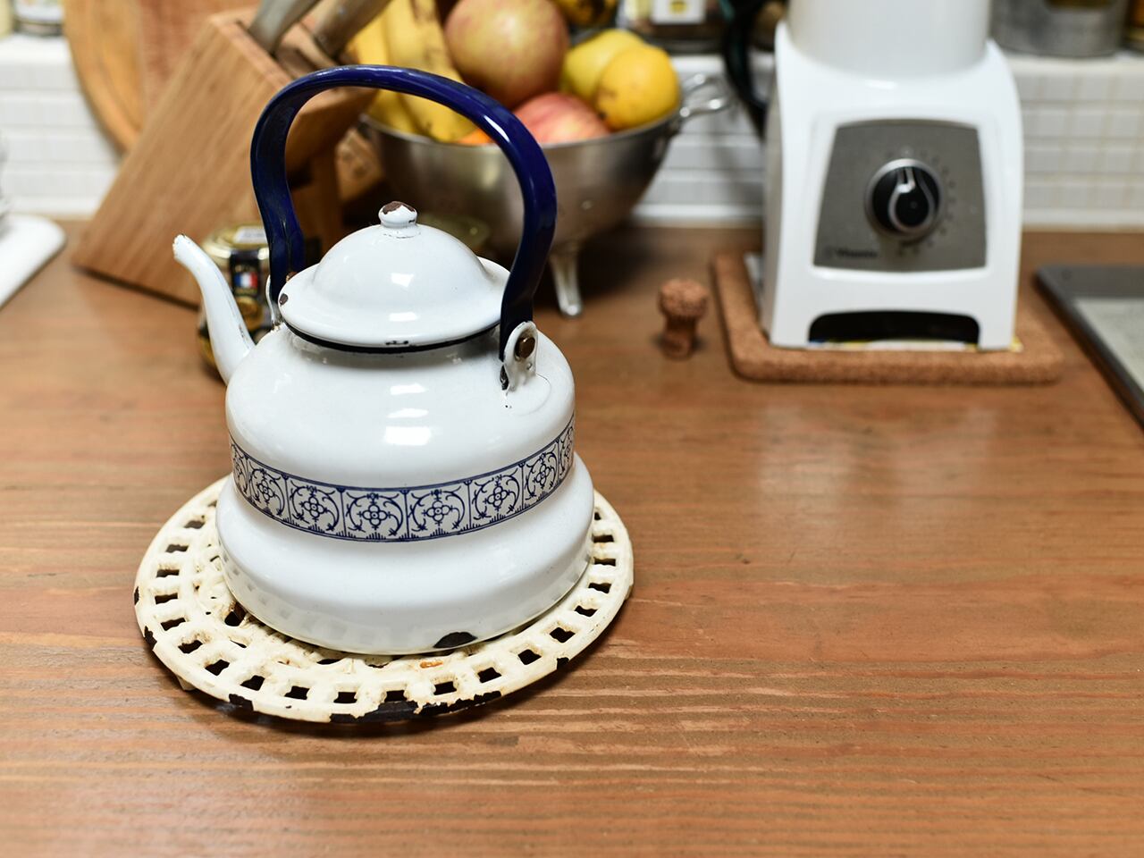 *売約済* 人気のアイアン トリベット / 鍋敷き 白 フレンチアンティーク